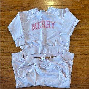 Kids Pink 'Merry' Matching Set